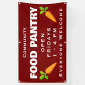 Aangepaste voedselbankbanner spandoek (Verticaal)