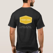 Aangepaste Voeg Afbeelding Tekst en Bedrijf Logo N T-shirt (Achterkant)