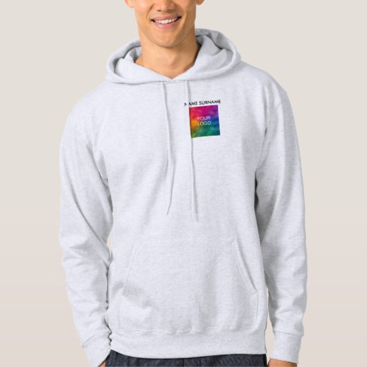Aangepaste Voeg toe Upload Corporate Logo of Foto Hoodie (Voorkant)