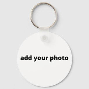 aangepaste voeg uw foto tekst vrolijk kerstfeest sleutelhanger