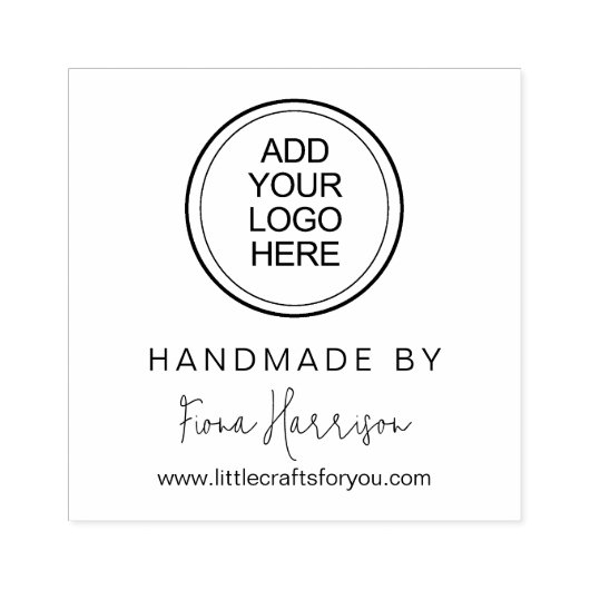 Aangepaste Voeg uw logo toe Rubberstempel (Afrduk)