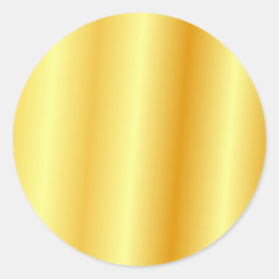 Aangepaste voeg uw tekst faux goud blanco sjabloon ronde sticker
