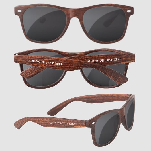 Aangepaste Voeg uw tekst foto logo toe Zonnebrillen