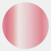 Aangepaste Voeg uw tekstlogo rozegoud lege sjabloo Ronde Sticker (Voorkant)