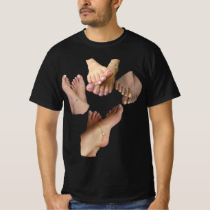 Aangepaste Voet Feetish – Gepersonaliseerde "Ik Ho T-shirt