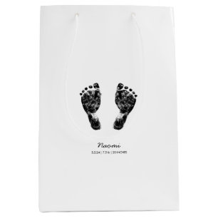 Aangepaste voetafdruk   Upload uw Baby footprint n Medium Cadeauzakje