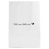 Aangepaste voetafdruk | Upload uw Baby footprint n Medium Cadeauzakje (Achterkant)