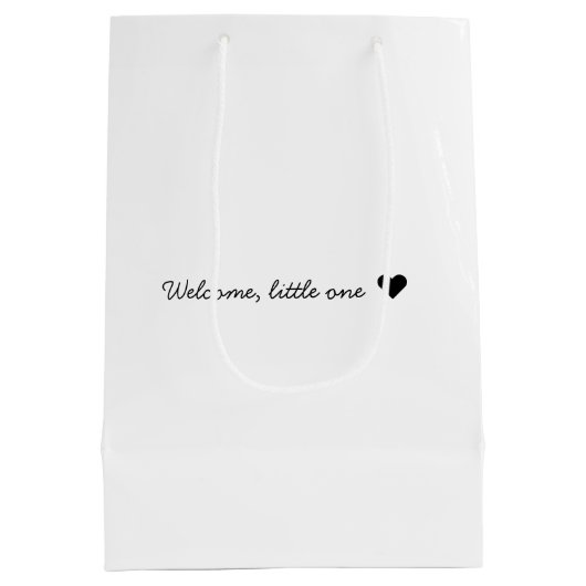 Aangepaste voetafdruk | Upload uw Baby footprint n Medium Cadeauzakje (Achterkant)