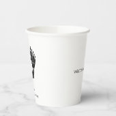 Aangepaste voetafdruk | Upload uw Baby footprint n Papieren Bekers (Links)