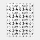 Aangepaste voetbal bedrukte afbeelding game lover fleece deken (Voorkant)