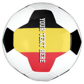 Aangepaste voetbal cadeau met vlag van België (Gedraaid)
