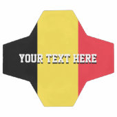 Aangepaste voetbal cadeau met vlag van België (Enkel)