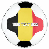 Aangepaste voetbal cadeau met vlag van België (Voorkant)