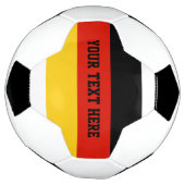 Aangepaste voetbal cadeau met vlag van Duitsland (Gedraaid)