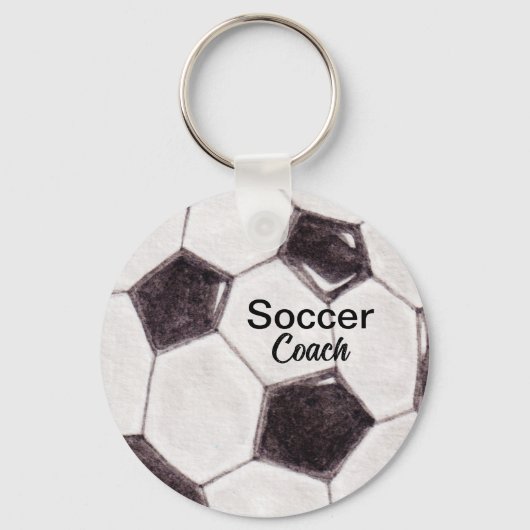 Aangepaste Voetbal coach aandenken Sleutelhanger (Achterkant)