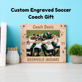 Aangepaste Voetbal coach Gift Gegraveerd Afbeeldin