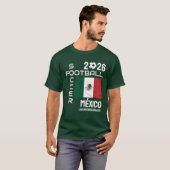 Aangepaste Voetbal Fan MEXICO T-shirt (Voorkant volledig)