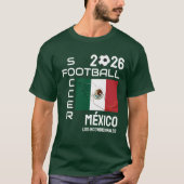 Aangepaste Voetbal Fan MEXICO T-shirt (Voorkant)