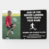 Aangepaste Voetbal Football Coaching Class Les Zwa Spandoek (Horizontaal)