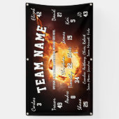 Aangepaste Voetbal/Football Team Spirit Banner (Verticaal)