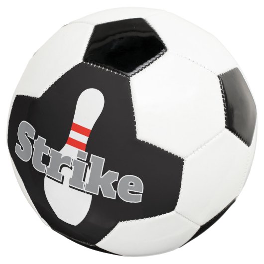 Aangepaste voetbal met bowlingpin-afdruk (Drie kwart)