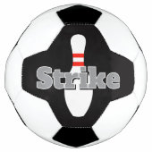 Aangepaste voetbal met bowlingpin-afdruk (Voorkant)
