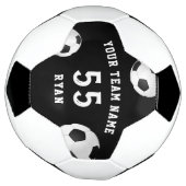 Aangepaste voetbal met teamnaam en -nummer (Gedraaid)