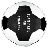 Aangepaste voetbal met teamnaam en -nummer (Gedraaid)