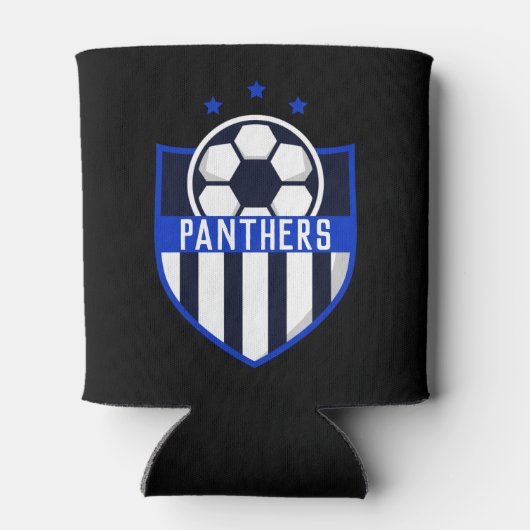 Aangepaste Voetbal met teamnaam of tekst Blikjeskoeler (Achterkant)