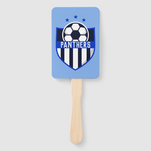 Aangepaste Voetbal met teamnaam of tekst Handwaaier (Voorkant)