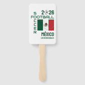 Aangepaste voetbal Mexico Handwaaier (Achterkant)
