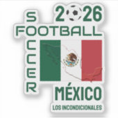 Aangepaste voetbal Mexico Sticker (Voorkant)