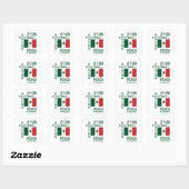 Aangepaste voetbal Mexico Vierkante Sticker (Vel)
