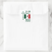 Aangepaste voetbal Mexico Vierkante Sticker (Tas)