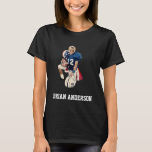 Aangepaste Voetbal Moeder Speler Foto Naam T-shirt