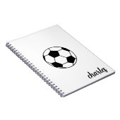 Aangepaste Voetbal Notitieboek (Rechterzijde)