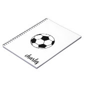 Aangepaste Voetbal Notitieboek (Linkerzijde)
