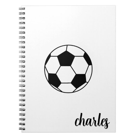 Aangepaste Voetbal Notitieboek (Voorkant)