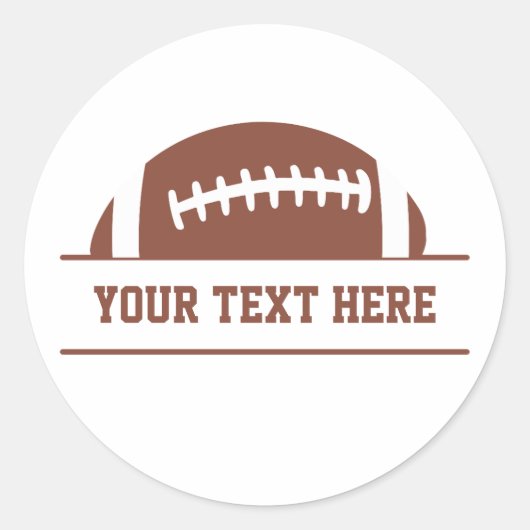 Aangepaste voetbal ronde sticker (Voorkant)