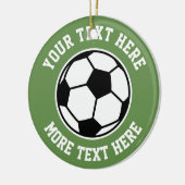 Aangepaste voetbal sport kerstboom ornament (Links)