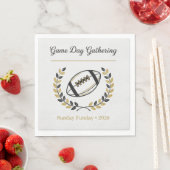 Aangepaste Voetbal Tailgate Feest Papieren Servett Servet (Insitu)