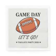 Aangepaste Voetbal Tailgate Feest Papieren Servett