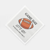 Aangepaste Voetbal Tailgate Feest Papieren Servett Servet (Hoek)