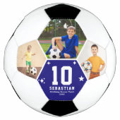 Aangepaste Voetbal Team Speler Foto's en Tekst (Voorkant)