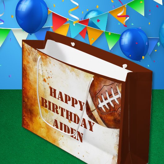 Aangepaste Voetbal Thema Feestje Groot Cadeauzakje