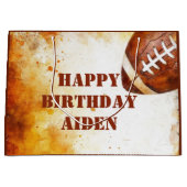 Aangepaste Voetbal Thema Feestje Groot Cadeauzakje (Voorkant)