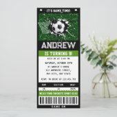 Aangepaste Voetbal Ticket Verjaardag Supplies Part Kaart (Staand voorkant)