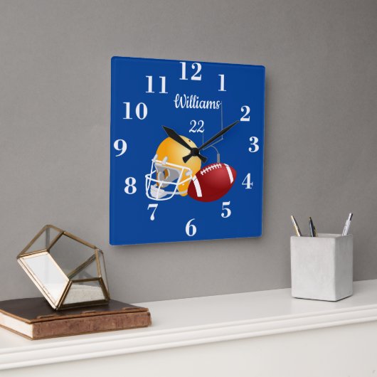 Aangepaste voetbal Time Square wandklok (Kantoor)