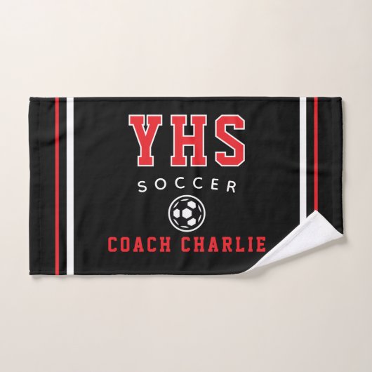 Aangepaste Voetbalcoach Handdoek, Teamcadeau voor  Handdoek (Handdoek)