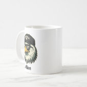 Aangepaste voetbalfan-adelaar mok | Geschenk voor  (Voorkant links)